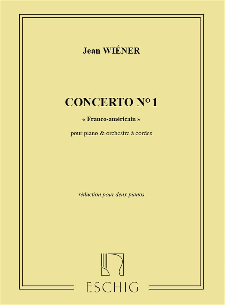 Concerto N 1, Franco-Americain